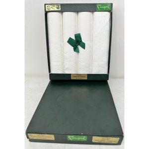 NEW Fingal Set of 4 Celtic Design Irish 100% Linen Damask Napkins 18x18 Ireland